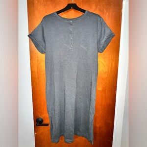 Old Navy Dark Gray T-Shirt Dress